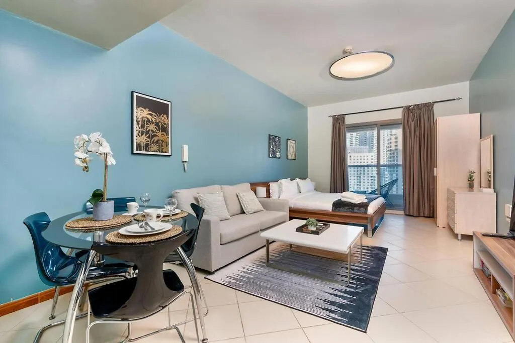 公寓 Large Studio Attached To Metro - Dubai Marina Diamond3